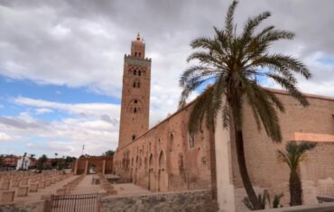 The Koutoubia Mosque in Marrakech , one of the most iconic landmarks in Morocco